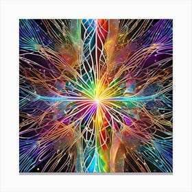 Psychedelic Star 3 Canvas Print