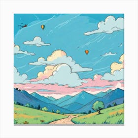 Clouds In The Sky Canvas Print