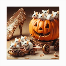 Halloween Mice 2 Canvas Print