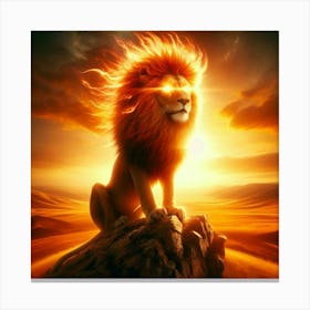 Lion In The Sky 4 Canvas Print