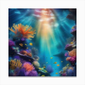 Coral Reef Background Canvas Print