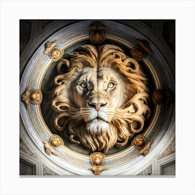 Lion Head Canvas Print