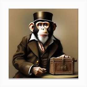 MONKEY ORGAN GRINDER Canvas Print