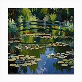 Default Water Lily Pond Claude Monet Art 1 Canvas Print