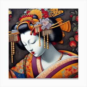 Japan Geisha Visual 83 Canvas Print