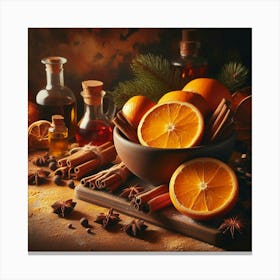 Oranges And Spices 1 Canvas Print