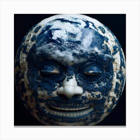 Earth Face Canvas Print