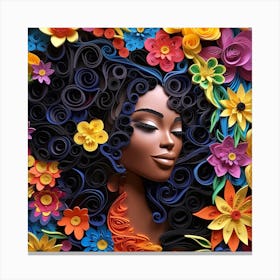 Quilling Art 1 Canvas Print