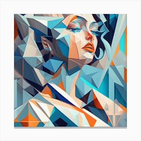 Abstract Women Painting Canvas Print