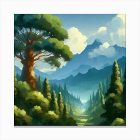 Landscape Painting 5 Canvas Print