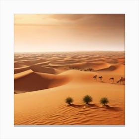 Desert Landscape - Desert Stock Videos & Royalty-Free Footage Canvas Print