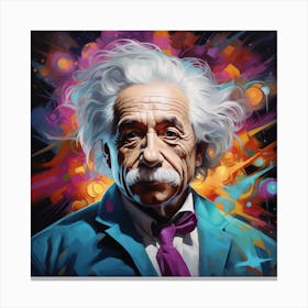 Albert Einstein 3 Canvas Print