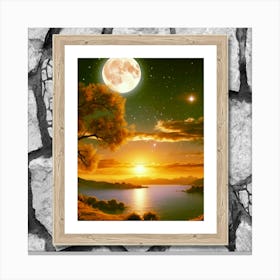 Full Moon In The Sky Canvas Print