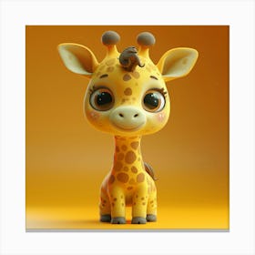 Cute Giraffe 5 Canvas Print