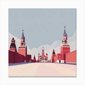 Red Square Moscow Kremlin Canvas Print