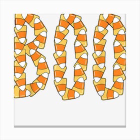 Boo Candy Corn Funny Halloween Boys Girls Men Women Canvas Print