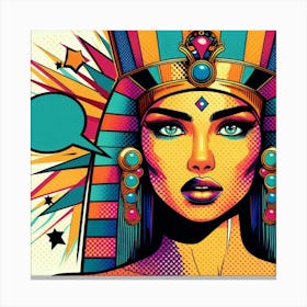 Pop Egyptian Layla Gold Canvas Print