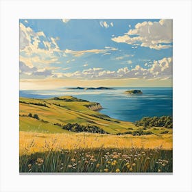 Nuvolafelice Daylight Seaside Landascape Island At The Horizon 7945b75c E455 4fa4 9f65 C948c7df9944 Canvas Print