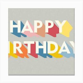 Happy Birthday Canvas Print