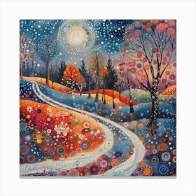 Winter Road Canvas Print