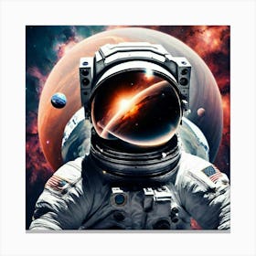 Astronaut In Space 2 Canvas Print