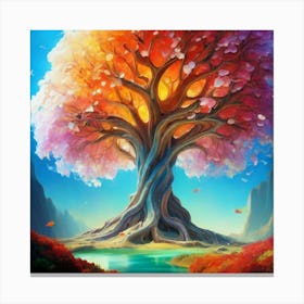 Tree Of Life oil painting abstract painting art 6 Canvas Print