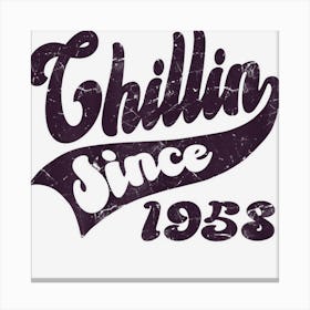 Womens Chillin Since 1958 Canvas Print