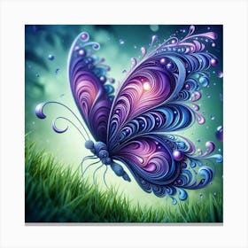 Fractal Butterfly Canvas Print