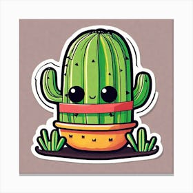 Cactus Sticker 5 Canvas Print