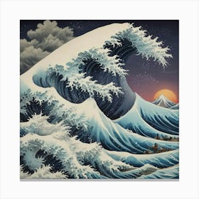 Great Wave Off Kanagawa 19 Canvas Print