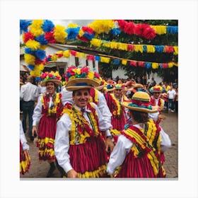 Ecuadorian Dancers 1 Canvas Print