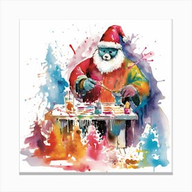 Santa'S Workshop Canvas Print