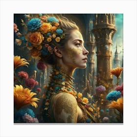 Fantasy neck Canvas Print