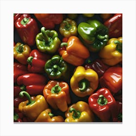 Colorful Peppers 89 Canvas Print