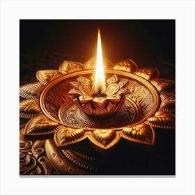 Diwali Lamp Canvas Print