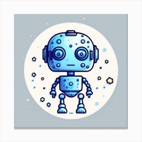 Robot In Space 5 Canvas Print