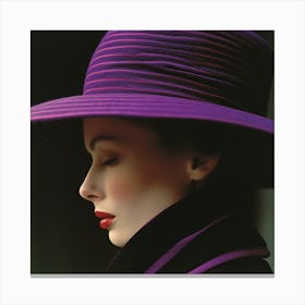 Purple Hat Canvas Print