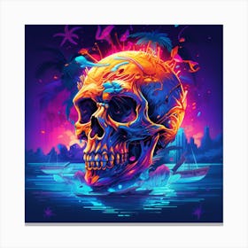 Psychedelic Skull 5 Canvas Print