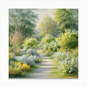 Path Through The Garden Canvas Print