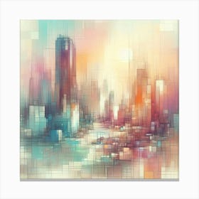 Abstract Cityscape 39 Canvas Print