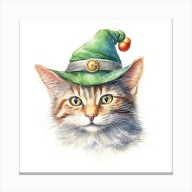 Elf Cat Portrait 3 Canvas Print