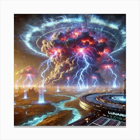 Lunaris Storm Engine Ionized Clouds Converted Canvas Print