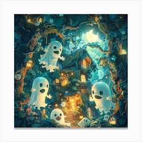 Ghosts In The Forest 1 Canvas Print