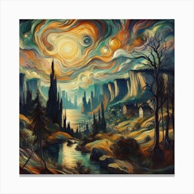 Starry Night 15 Canvas Print