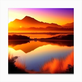 Sunrise In The Mountains 33 Canvas Print