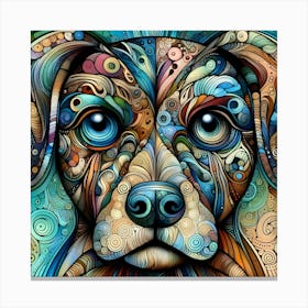 Dog Painting Canvas Print