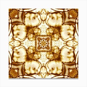 Abstract Coffee Mandala 4 Canvas Print