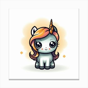 Cute Unicorn 402 Canvas Print