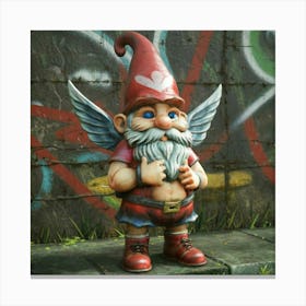 Cupid Gnome Love 1 Canvas Print