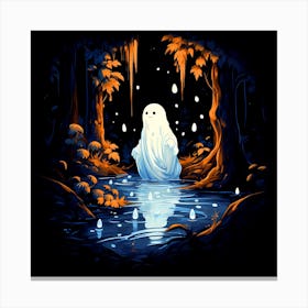 Ghost In The Woods 2 Canvas Print